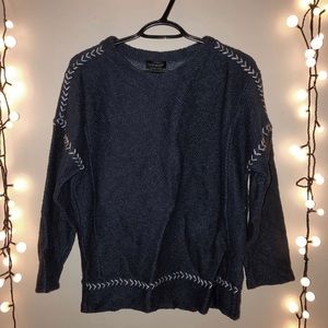 navy sweater